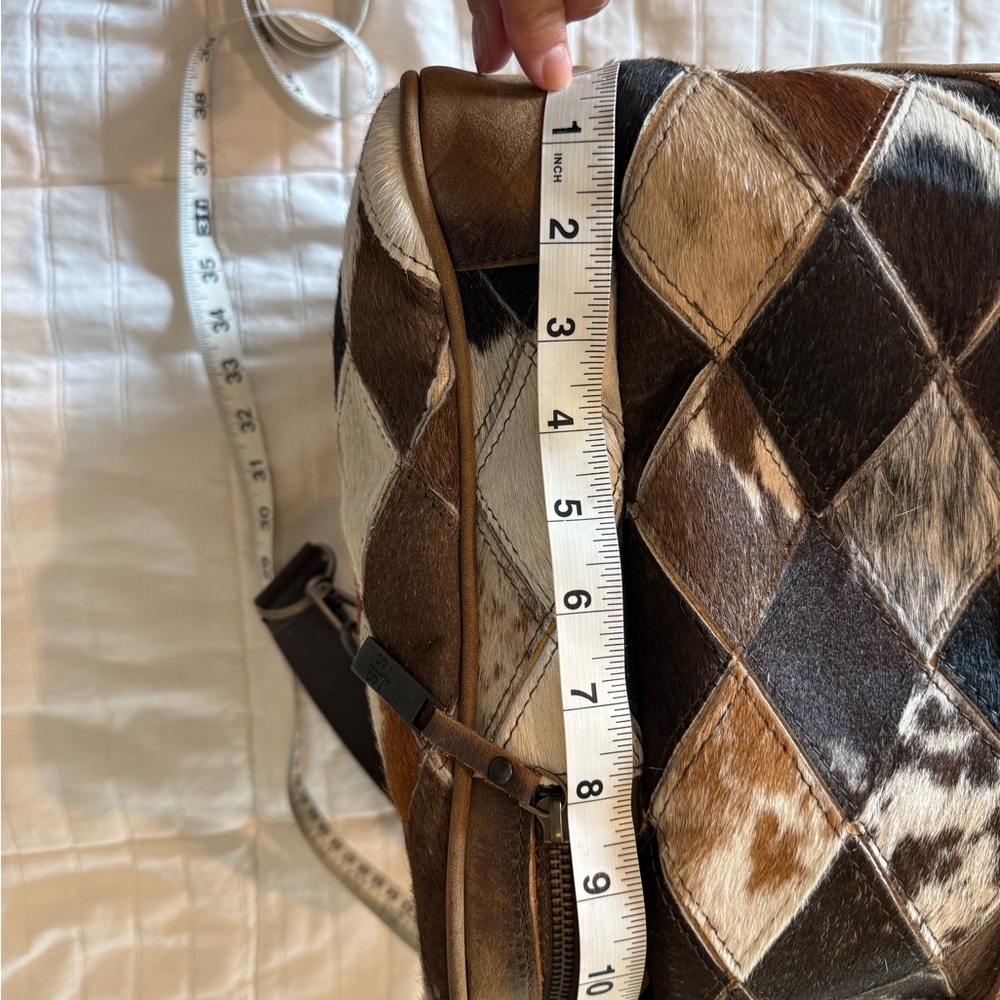 STS Ranchwear Brown Patchwork Leather Travel Duffle - Picture 12 of 16